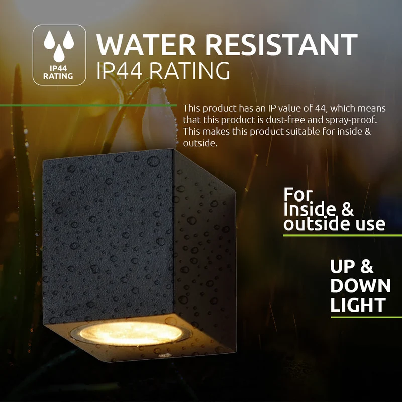 Intelligente LED-Wandleuchte | Zigbee | San Diego | Leuchtmittel inklusive | Hue-kompatibel | Schwarz