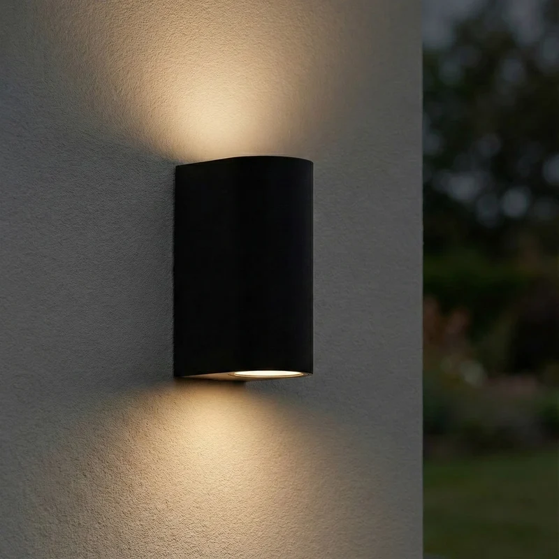 Intelligente LED-Wandleuchte | Zigbee | Santa Barbara | Inkl. 2 Leuchtmittel | Hue-kompatibel | Schwarz