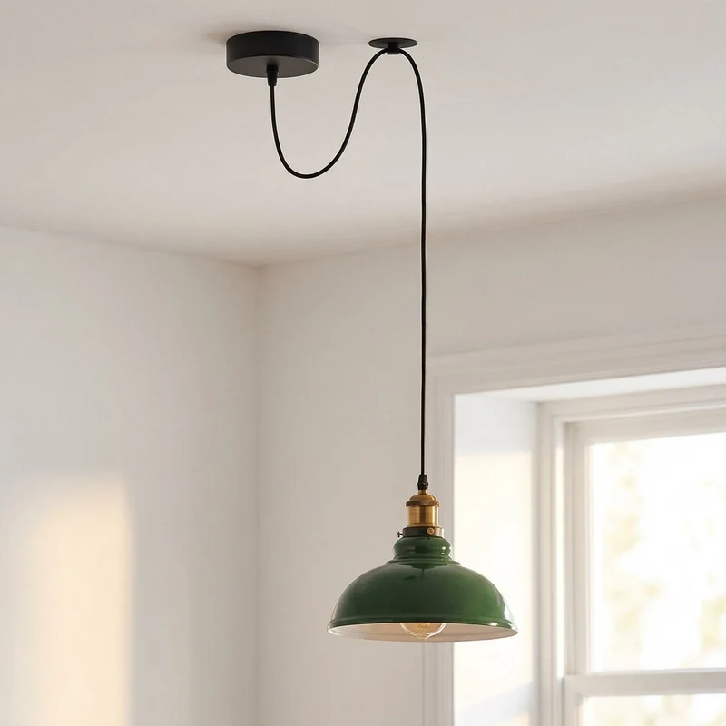 Affenschaukel Pendelleuchte – Dezentrale Hängelampe Loft | Ø 29cm | E27 ~3864