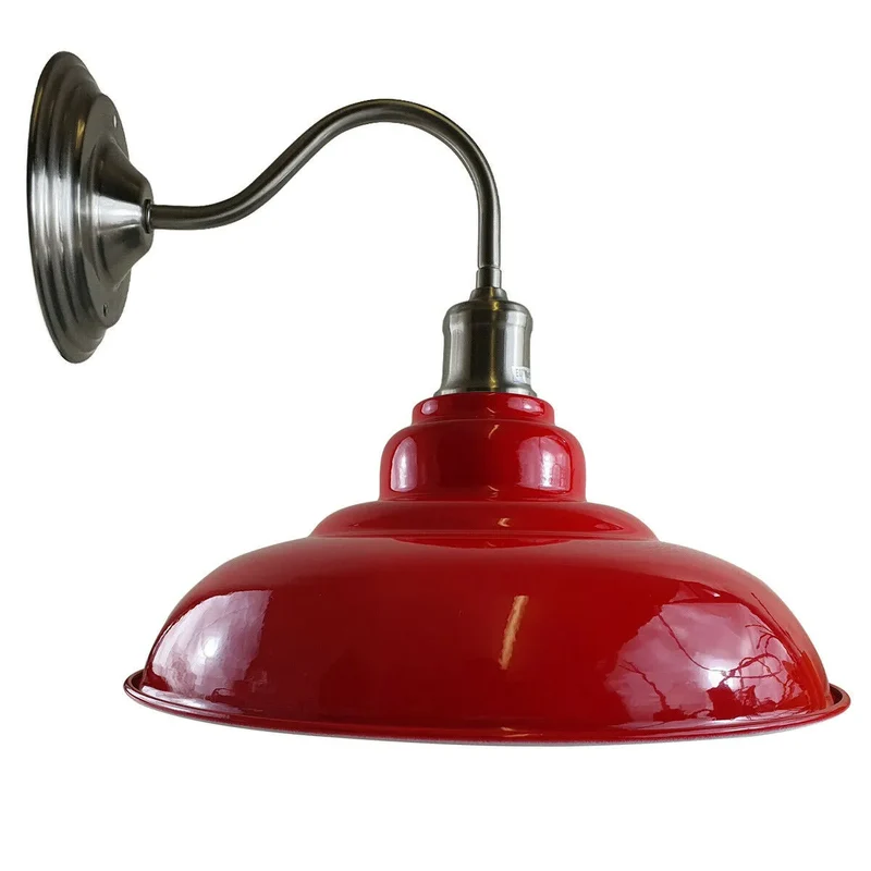 Vintage Schwanenhals Wandlampe | LEDSone Bunte Metall Lampe im Retro stil~3907