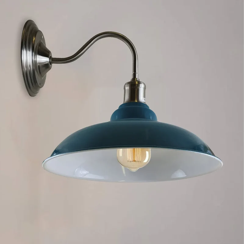 Vintage Schwanenhals Wandlampe | LEDSone Bunte Metall Lampe im Retro stil~3907