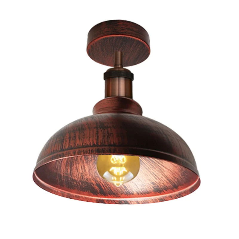 Industrie Deckenleuchte Vintage E27 Halb Unterputz Lampe ~3944