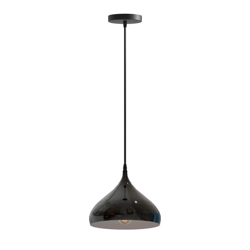 Moderne Pendelleuchte Schwarz | E27 Gastronomie Hängelampe, 1/2er set~3897