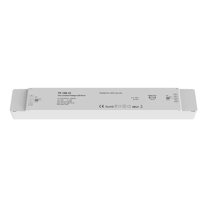 Triac dimmbarer Konstantspannungs-LED-Trafo 150W (12V/24V DC)