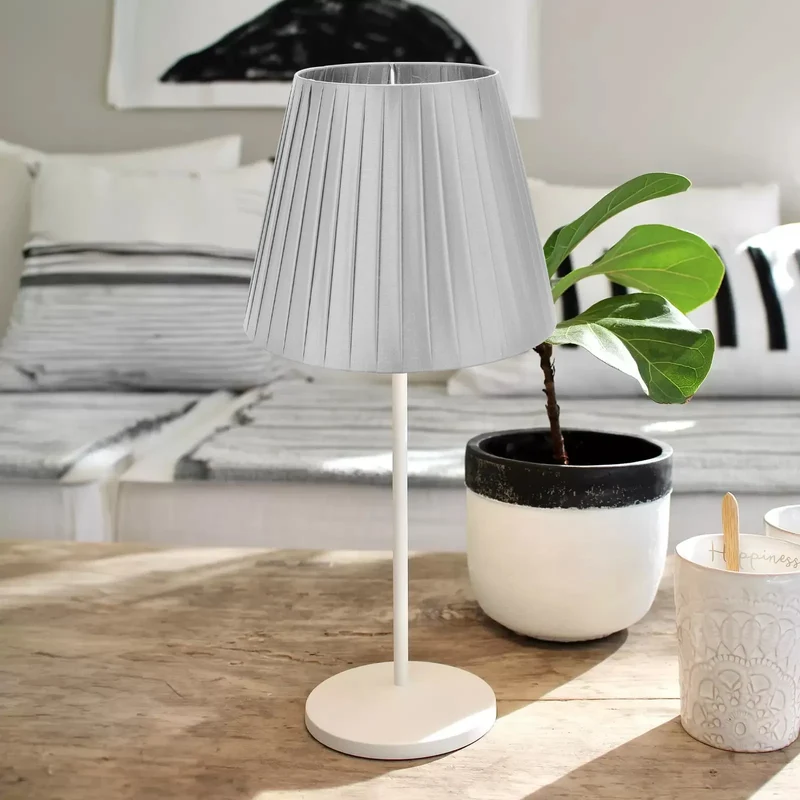 Moderner Stoff Coolie Light Tischlampenschirm~3846