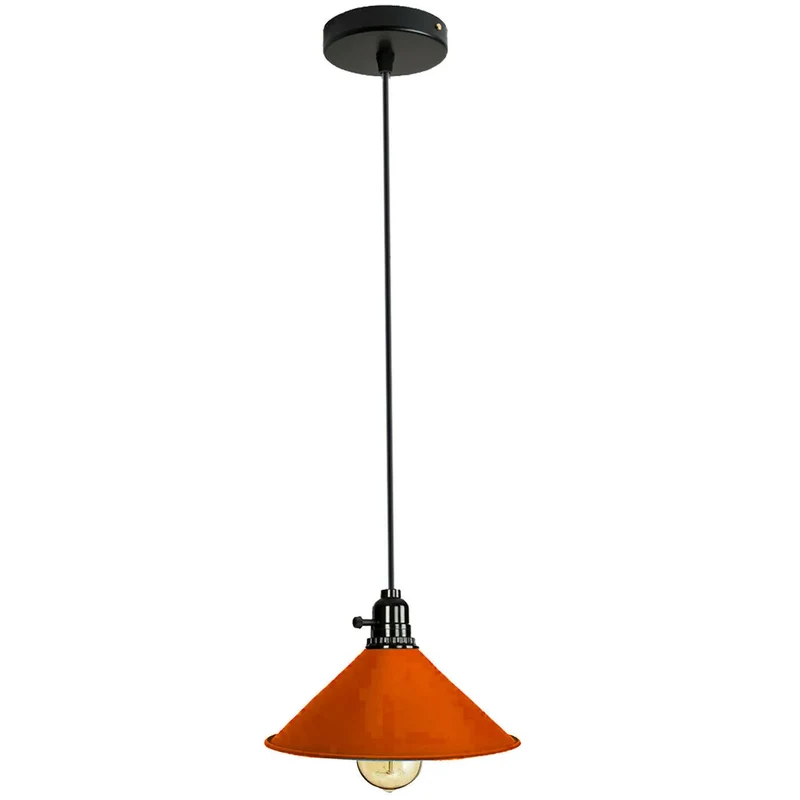 Industrie Pendelleuchte mit Drehschalter – E27 Retro Bunte Küchenlampe~ 3362