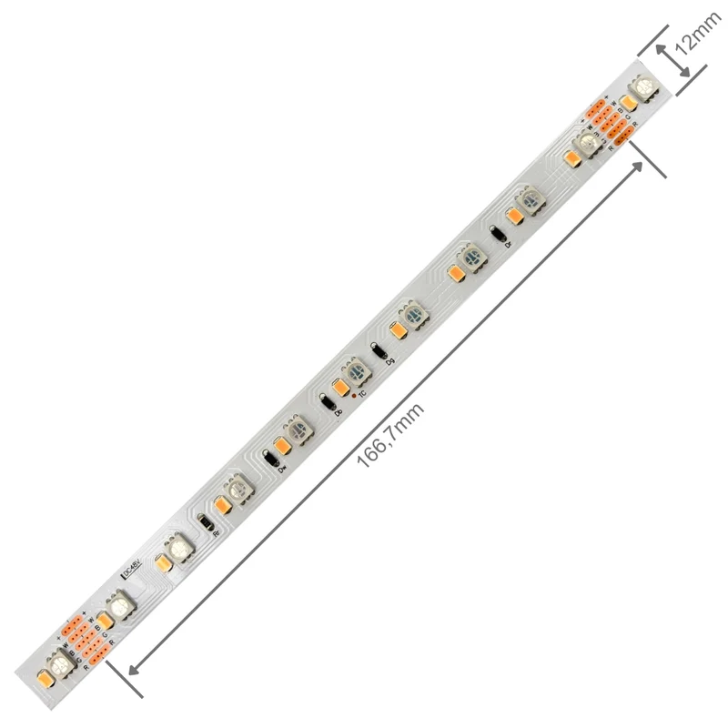 48V RGB+Warmweiß LED-Streifen 108 LEDs/m, 20m Länge, CRI 90