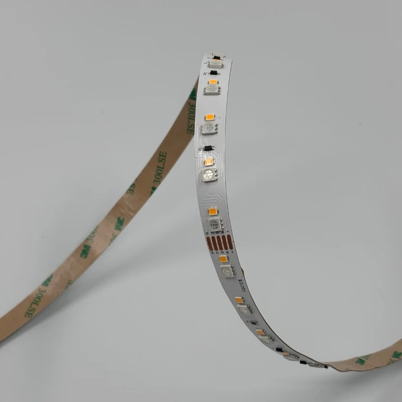 48V RGB+Warmweiß LED-Streifen 108 LEDs/m, 20m Länge, CRI 90