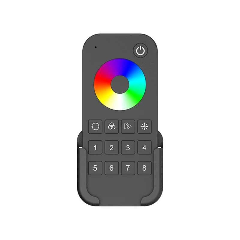 Funkfernbedienung SPI LED-Controller für RGB & RGBW steuerbar (2,4 GHz, 8 Szenen, Touch-Ring)