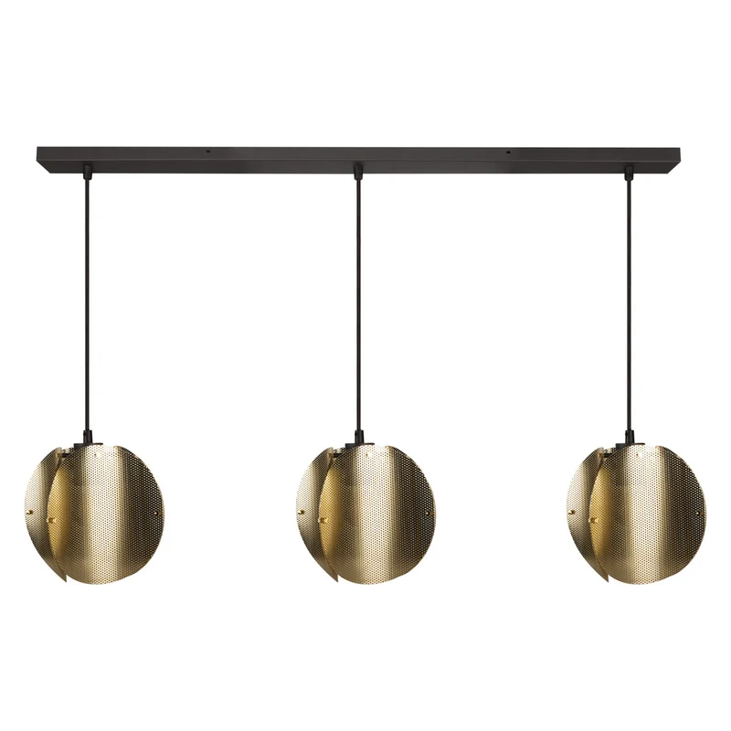 OSRAM DECOR Folded Globe Pendelleuchte Linear 3xE27 Gold