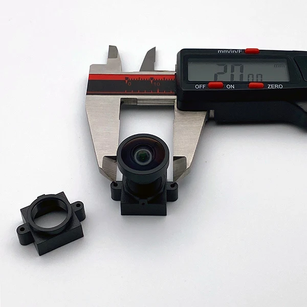 M12-Objektivfassung, 20 mm Abstand und 10 mm Höhe, PC