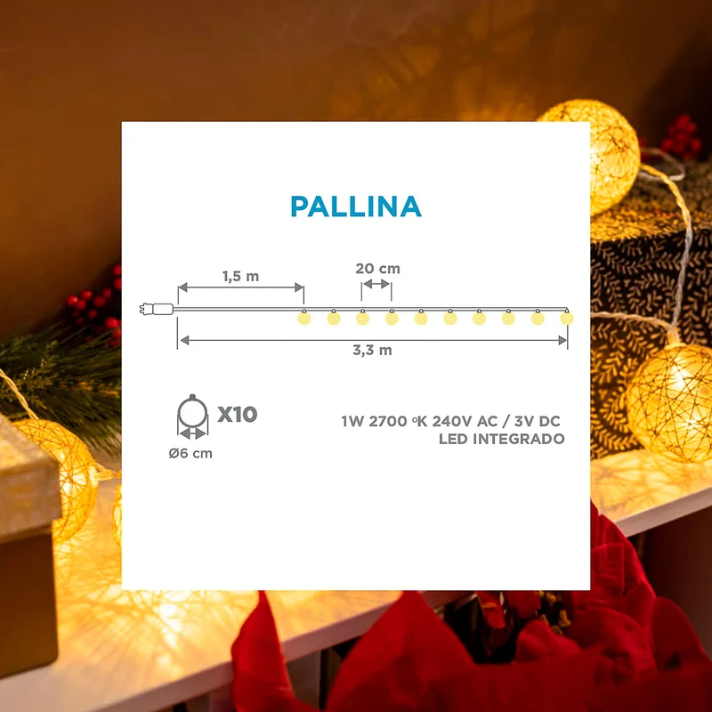 Girlande für den Außenbereich Pallina