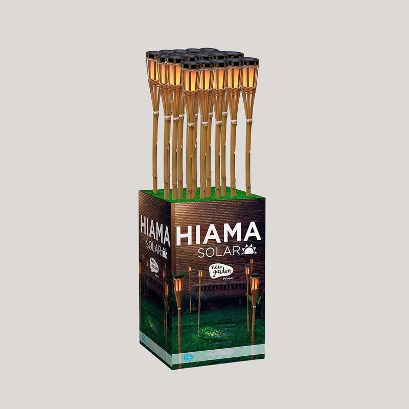 HIAMA Solar-Gartenspieße mit Feuereffekt (24 Stück)