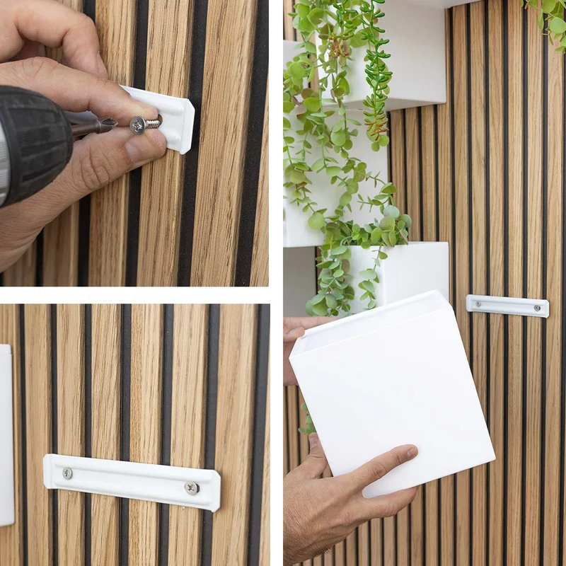 WALLY Solar-Wandleuchten & Wandtöpfe Set | Vertikaler Garten mit LED-Beleuchtung