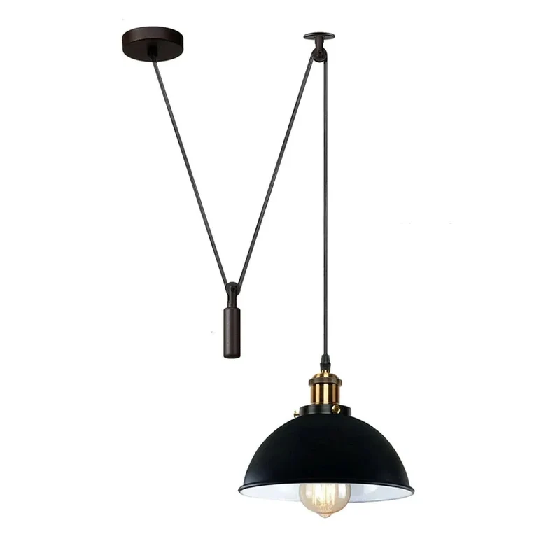 LEDSone Flaschenzug Pendelleuchte Lampe E27 Metall ~3757