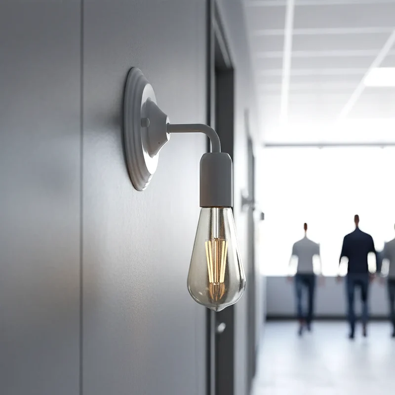 Industrielle Wandleuchte Innen E27 Fassung Retro Metall~3431