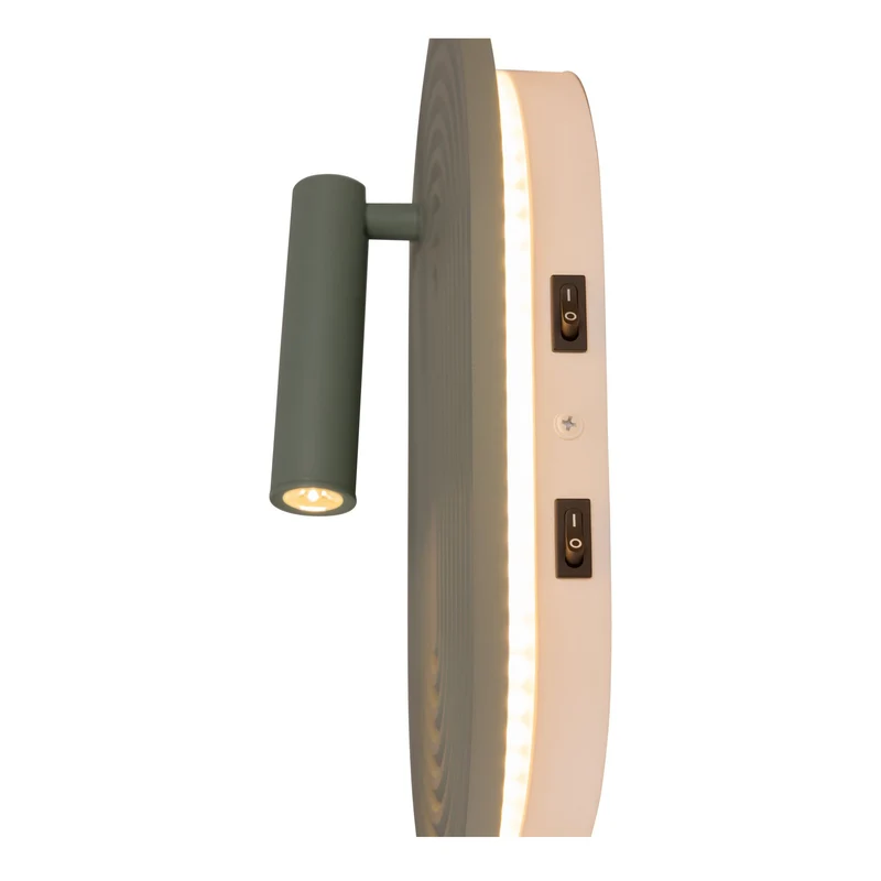 LED-Wandlampe Carmino schwenkbar aus Holz