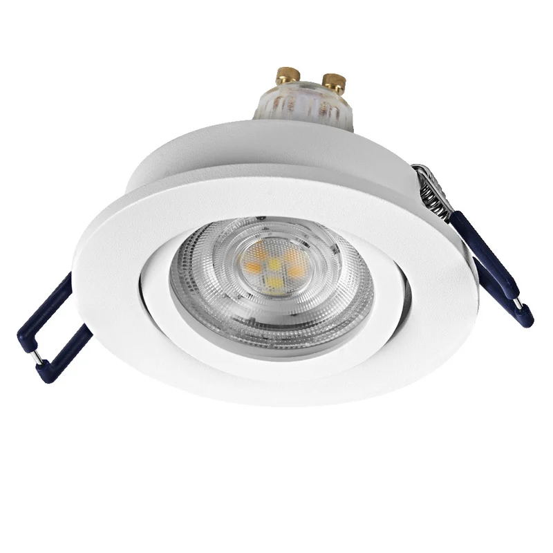 OSRAM Matter SMART+ LED smarter Einbauspot Bad GU10 schwenkbar 4.7W RGBW Weiß ⌀68 mm