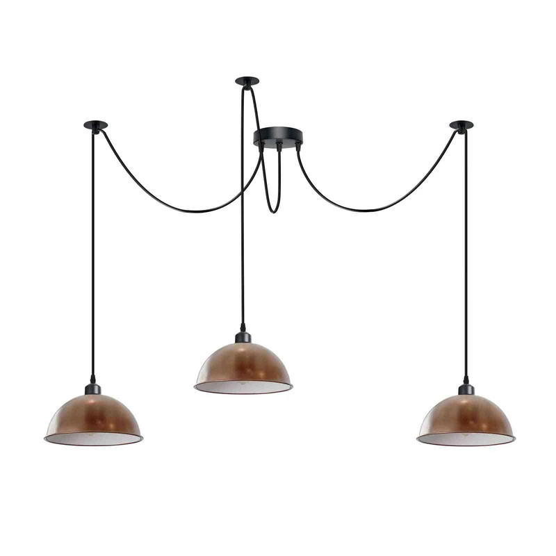 Industrielle Dreikopf Kücheninsel Spinne Pendelleuchte ~3752