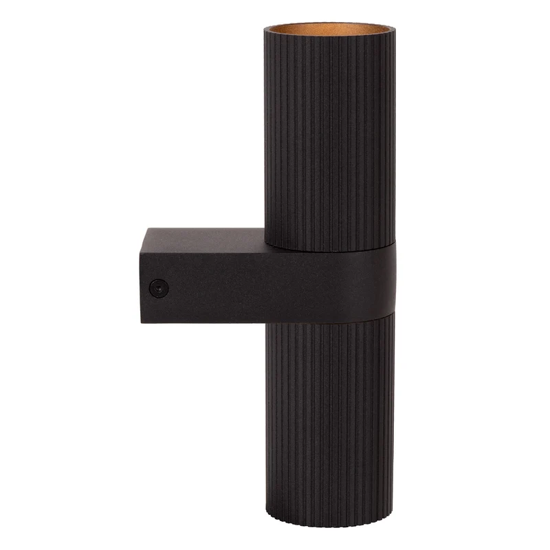 Wandspot Clubs 2-flammig Up & Down Schwarz