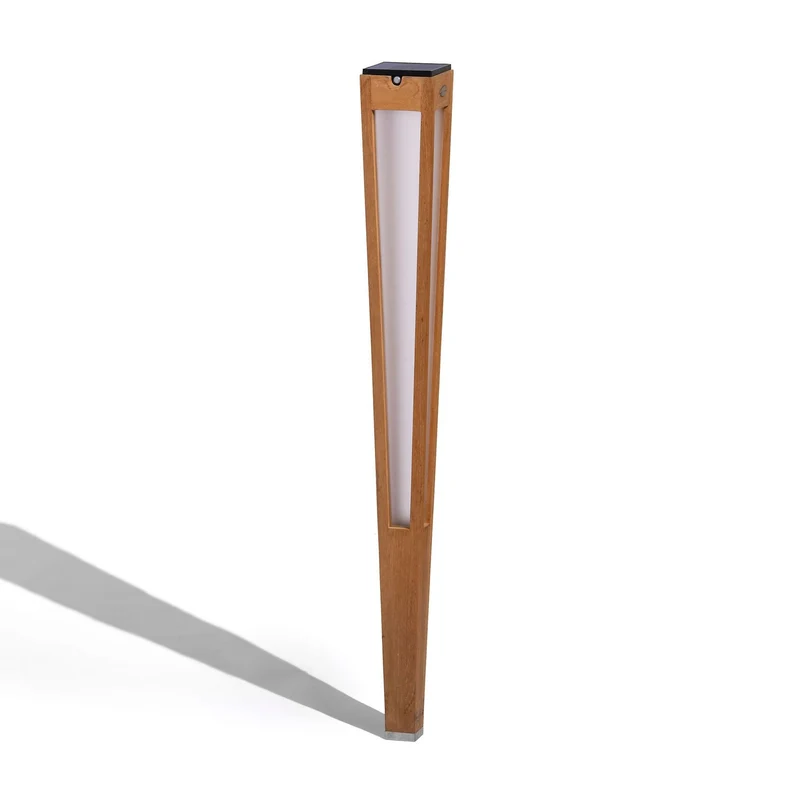 Les Jardins Solar-Fackel Tecka Naturel H 120cm aus Teakholz