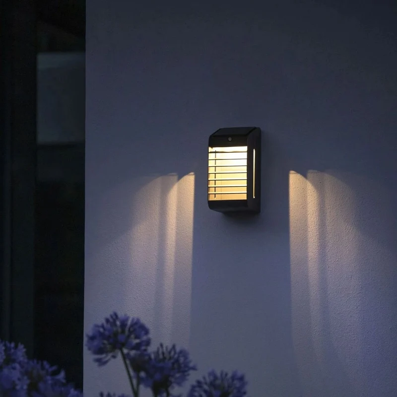 Les Jardins Solar-Wandleuchte Corner Grau