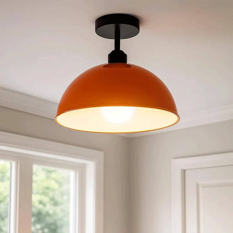 LEDSONE Farbige Retro Deckenleuchte Ø30cm Metall ~3698