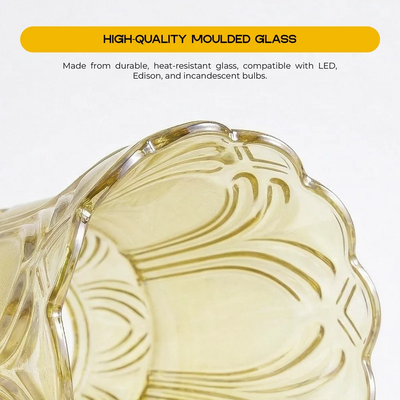 3-flammige Gestufte Pendelleuchte E27 Teebraunes Glas, Messing Baldachin~3645