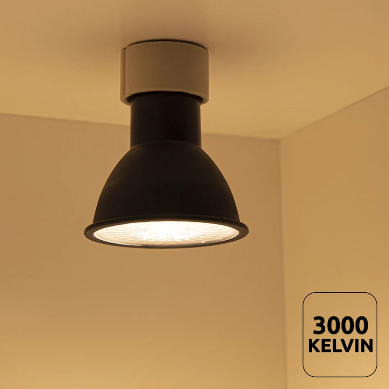 Vorteilspaket | 10 Stück | LED-Spot 3W | Schwarz | GU10 | Dimmbar
