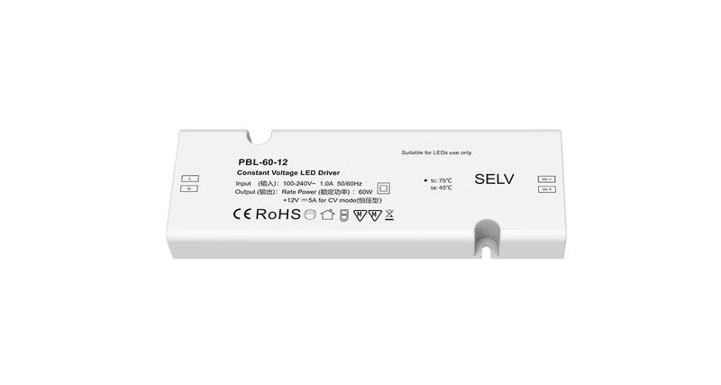 12-24V Steckernetzteil für LED-Beleuchtung verschiedene Steuermethoden 60W