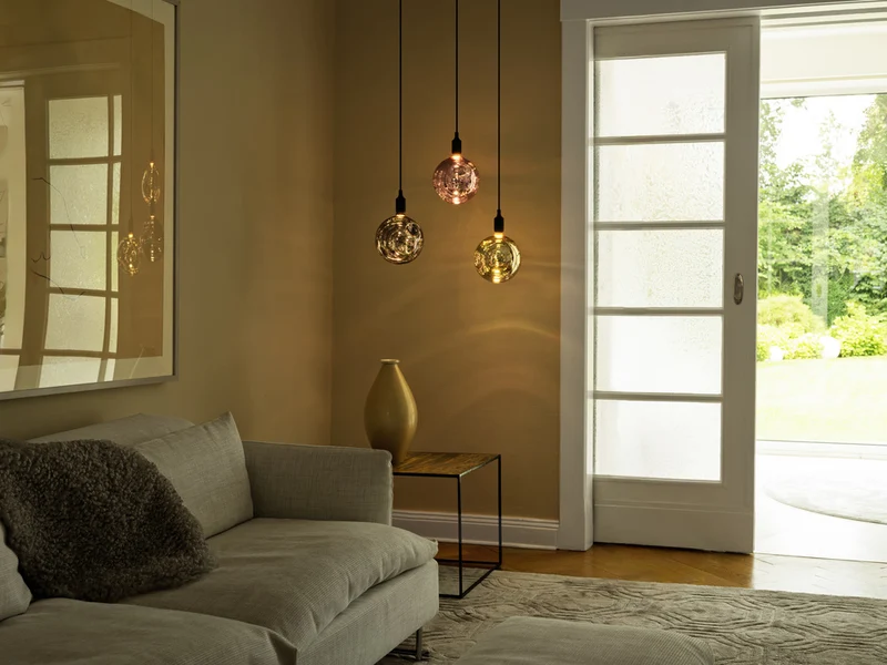 OSRAM DECOR LED-Lampe Elektroglas groß schwarz