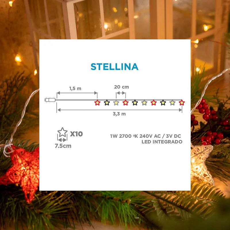 Girlande für den Außenbereich Stellina