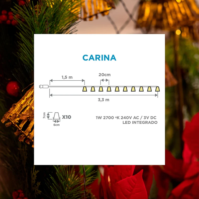 Girlande für den Außenbereich Carina