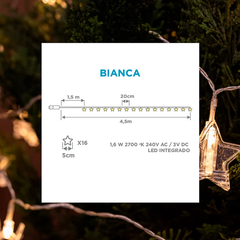 Girlande für den Außenbereich Bianca