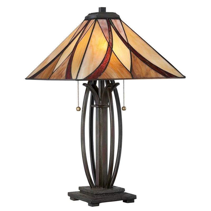 Tischleuchte Asheville 2-flammig Bronze