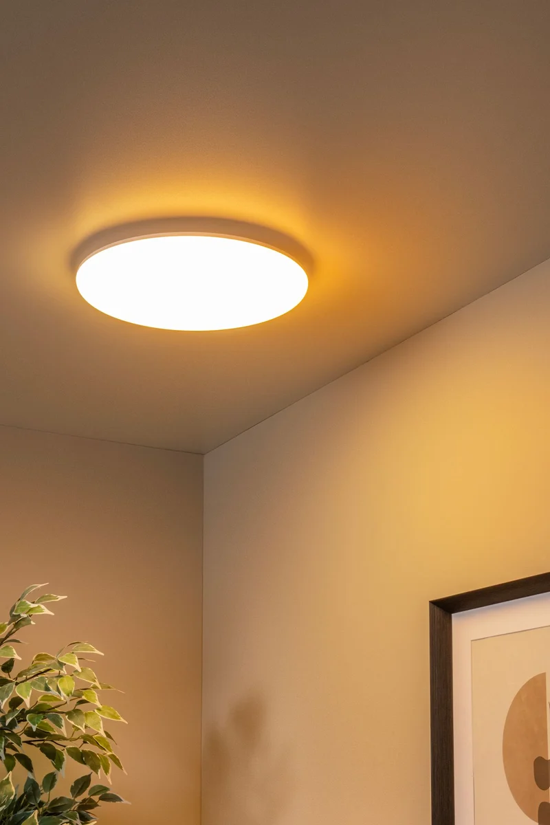 LED-Bad-Deckenleuchte Olson IP44 CCT 3000-6500K Ø35cm