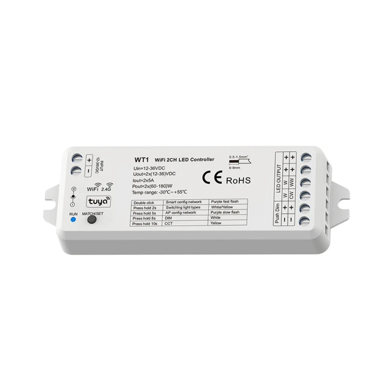 Wi-Fi und RF Controller für einfarbige und CCT LED-Streifen