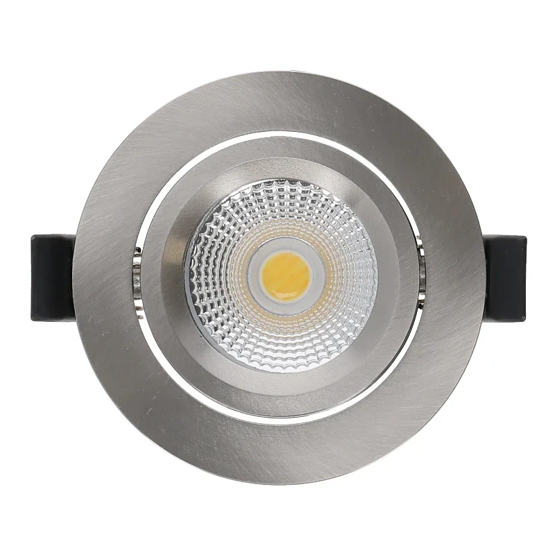LED Einbaustrahler | VARDA | 6W | CCT Schalter | Rund | Silber | Geringe Einbautiefe