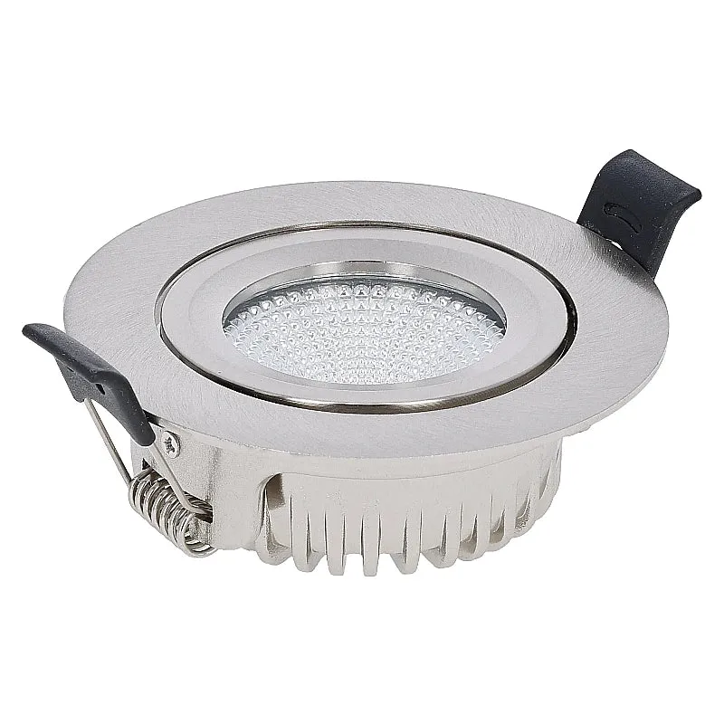 LED Einbaustrahler | VARDA | 6W | CCT Schalter | Rund | Silber | Geringe Einbautiefe