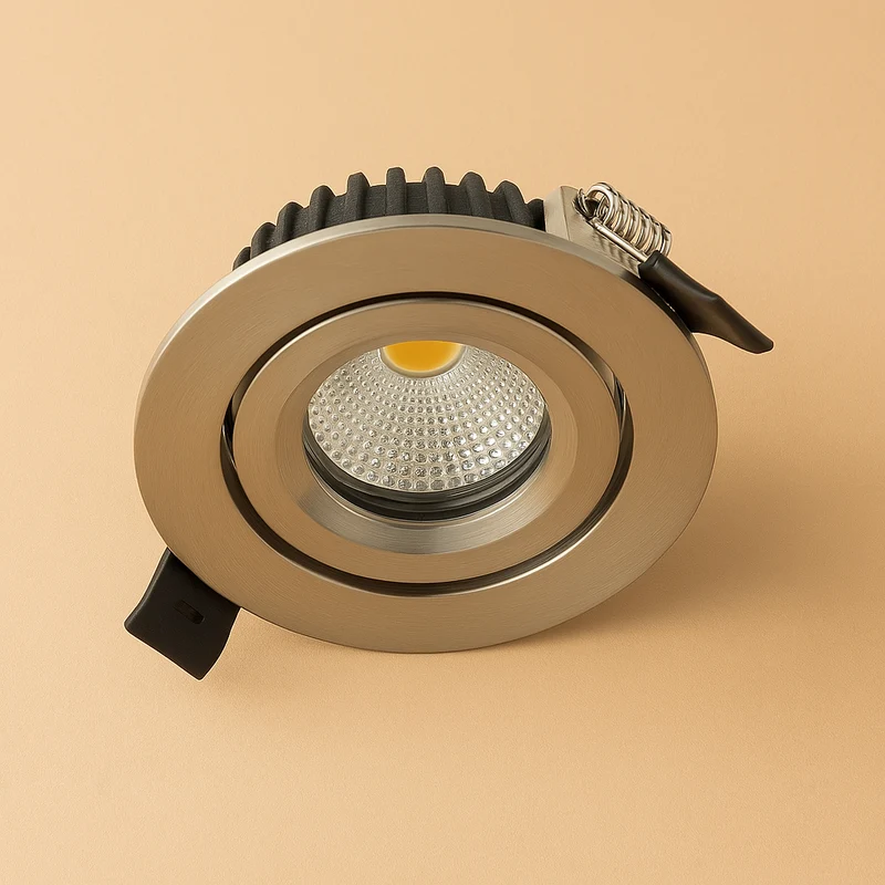 LED Einbaustrahler | VARDA | 6W | CCT Schalter | Rund | Silber | Geringe Einbautiefe