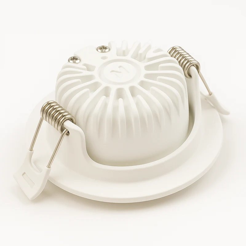 LED Einbaustrahler | VARDA | 6W | CCT Schalter | Rund | Weiß | Geringe Einbautiefe