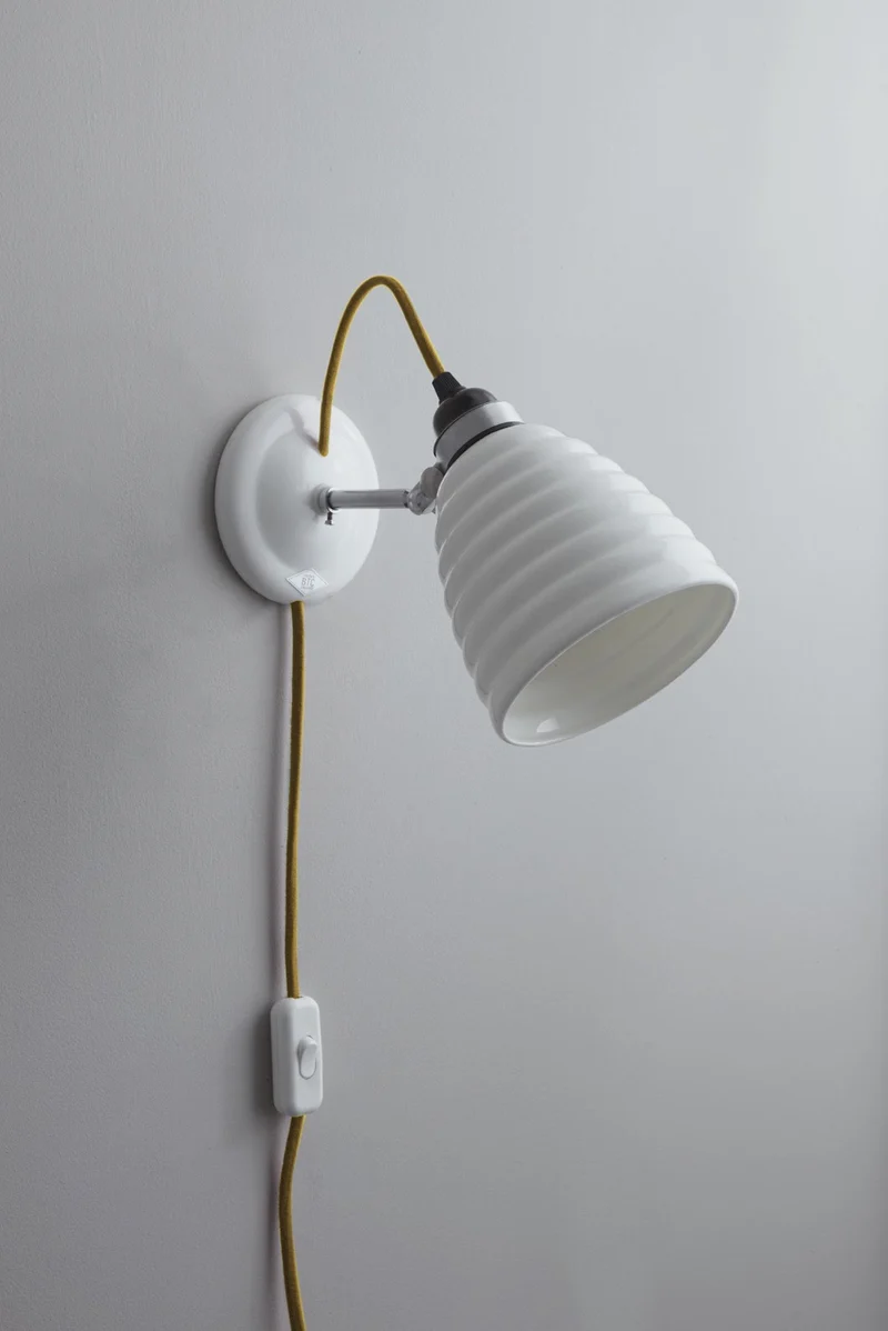 Hector Bibendum Wall Light Plug, switch & cable