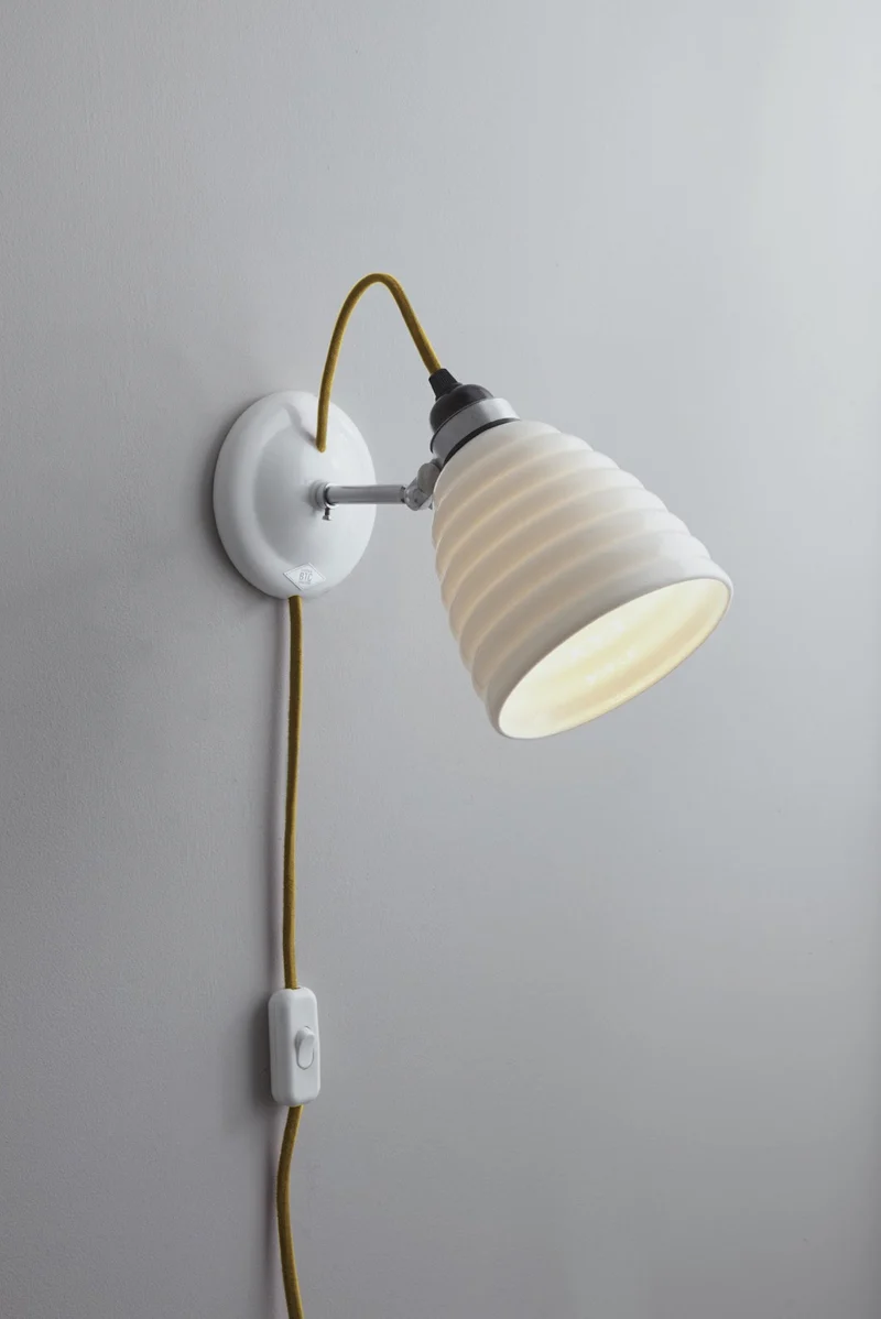 Hector Bibendum Wall Light Plug, switch & cable