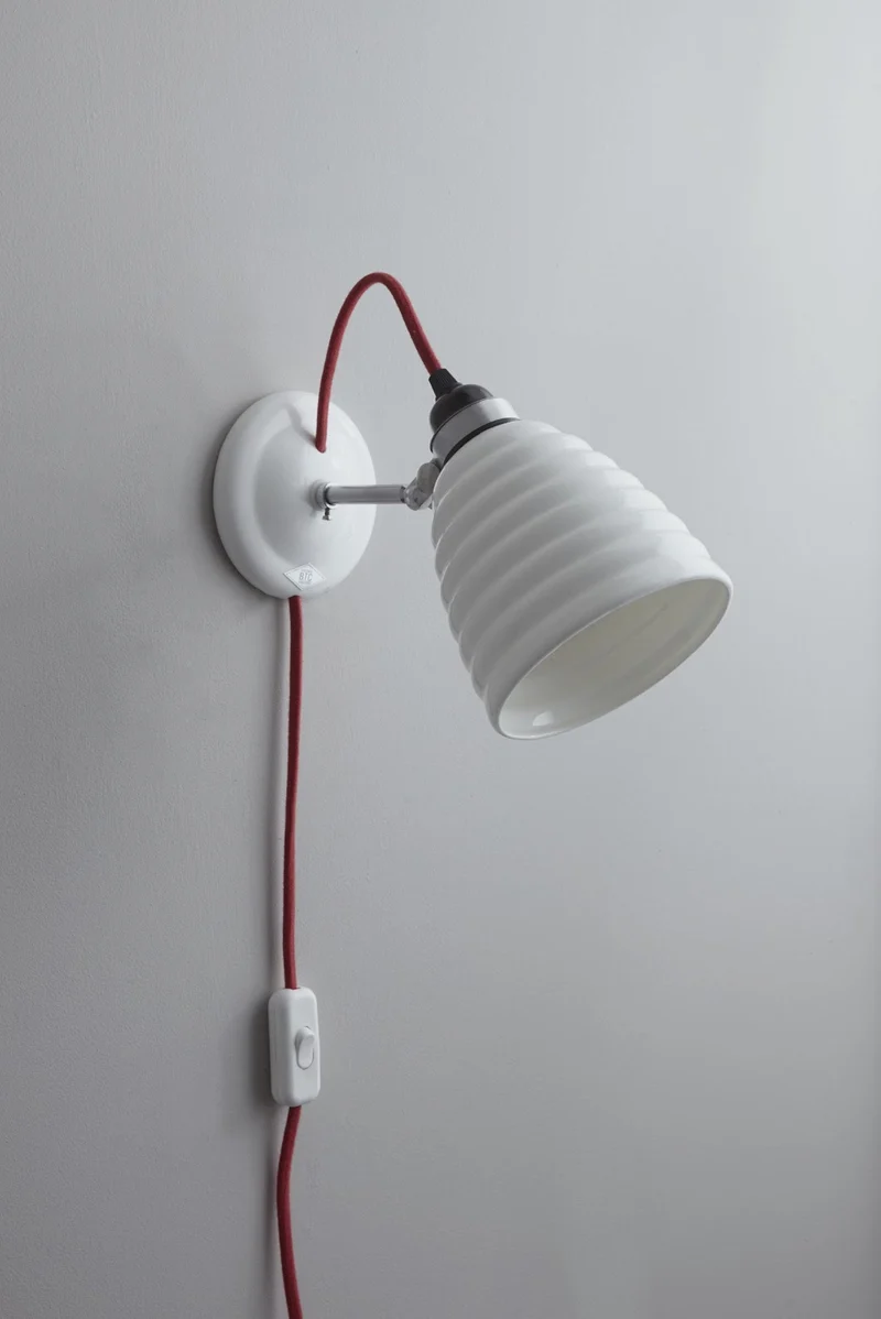 Hector Bibendum Wall Light Plug, switch & cable