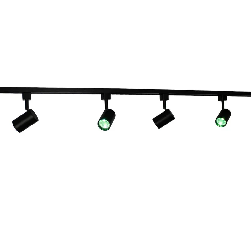 Smart TUYA - Schienensystem 1-phasig | Schwarz | 2 Meter | WLAN | inkl. 4x WiFi GU10 Spots