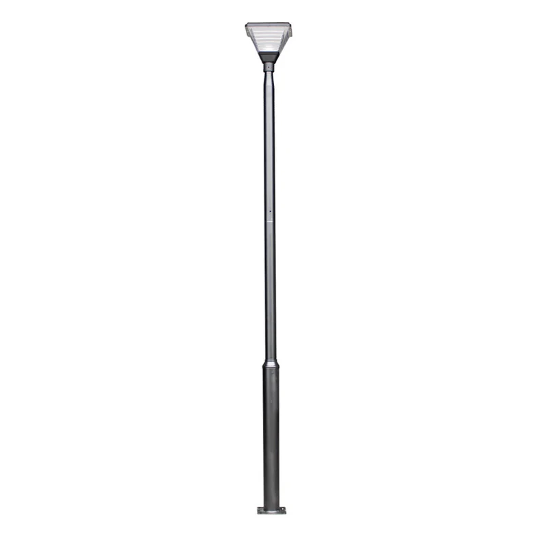 Moderner Laternenpfahl – Lichtmast | Komplett | 3 Meter | Schwarz | Quadratischer Lampenschirm