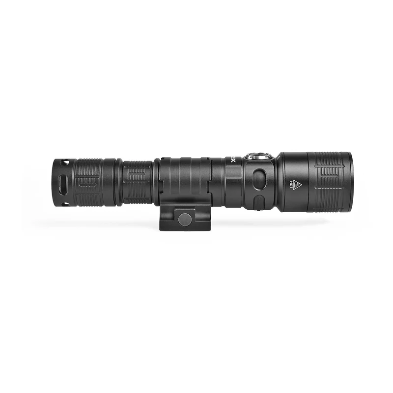 LED-Militärtaschenlampe | Wiederaufladbar | 10 W | 1000 Lumen | 5000 K | IP66 | mit Rotlichtfunktion