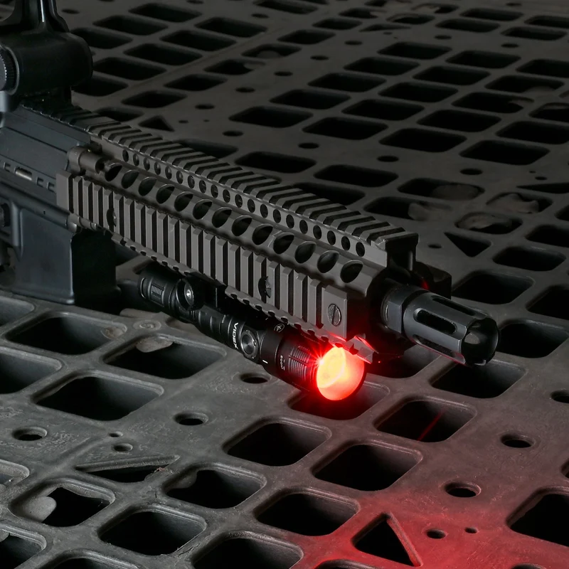 LED-Militärtaschenlampe | Wiederaufladbar | 10 W | 1000 Lumen | 5000 K | IP66 | mit Rotlichtfunktion
