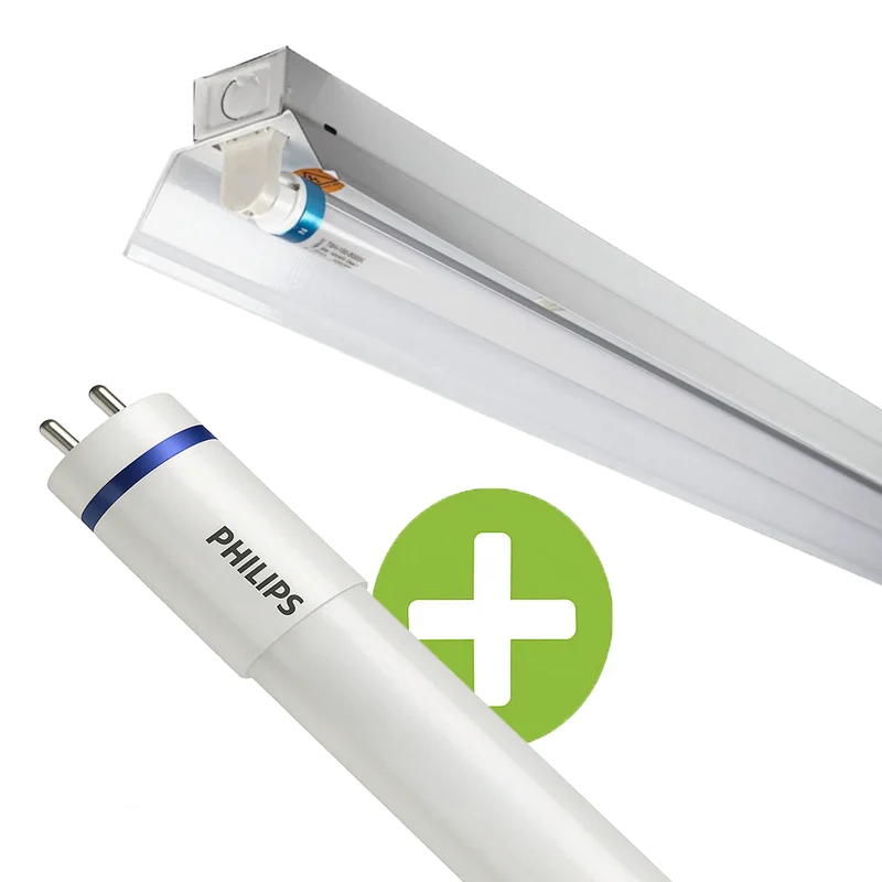 PHILIPS | LED-TL-Leuchte | Reflektor | IP22 | 150 cm | Einzeln | Inkl. 1x PHILIPS MASTER Ultra T8 Röhre 21,7W