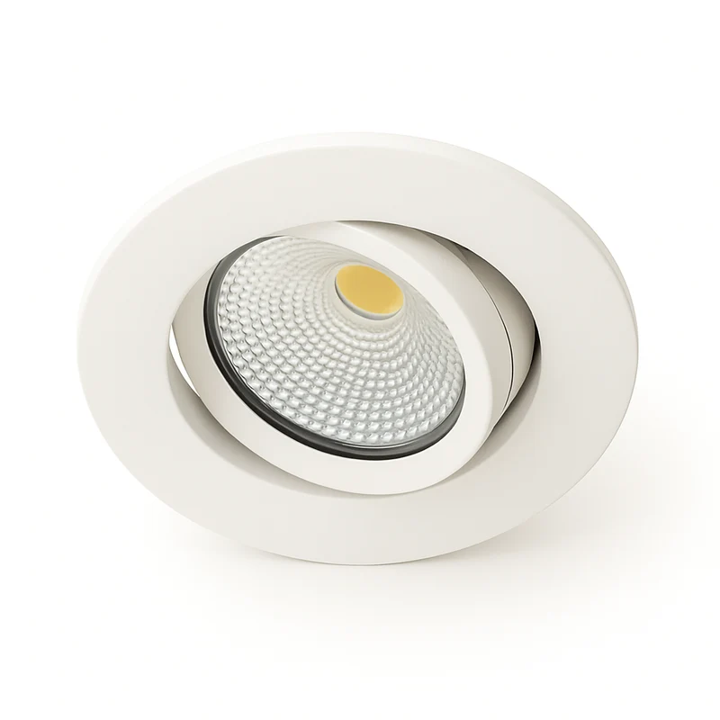 Set | 6x LED-Einbaustrahler | VARDA | 6 W | Farbtemperaturschalter | Rund | Weiß | Geringe Einbautiefe